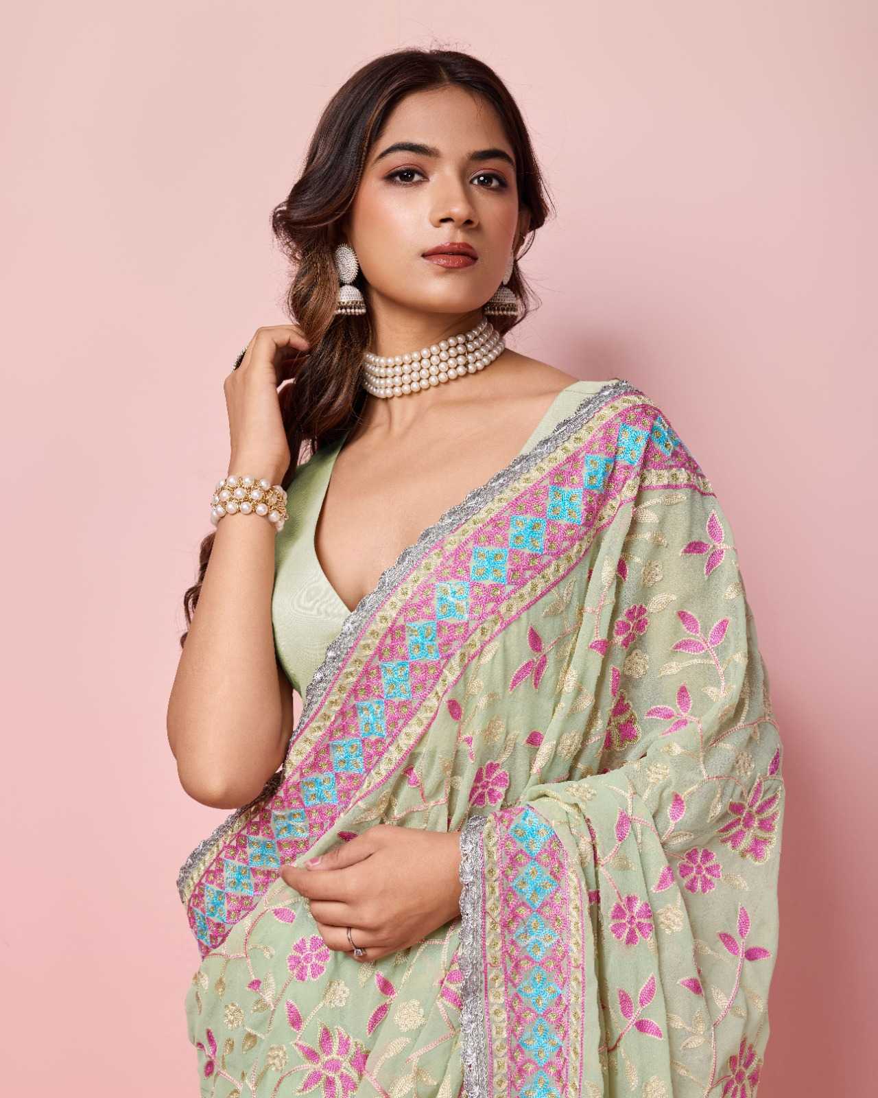 P R Anokhi vol 2 launched beautiful georgette saree 