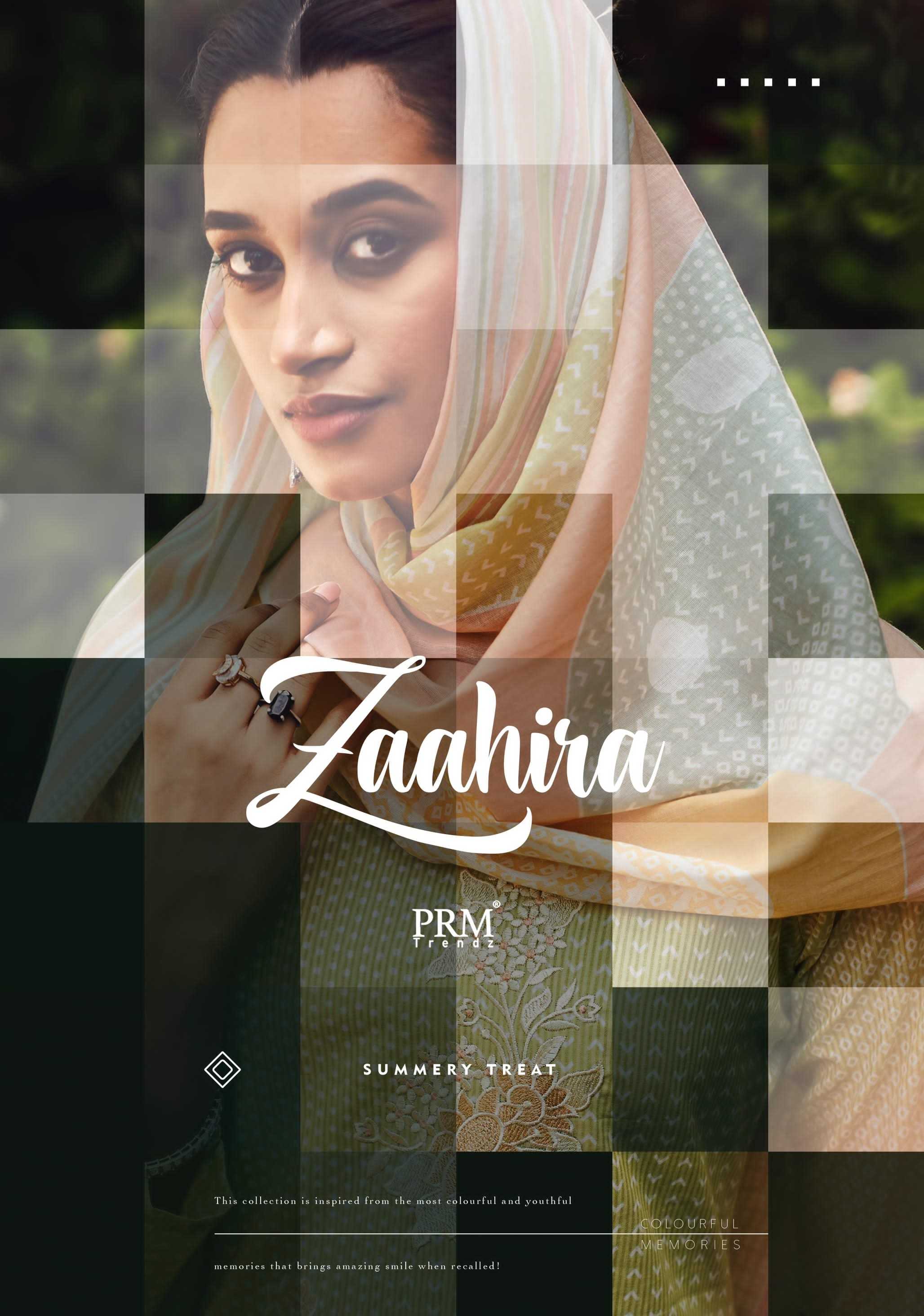 prm trendz zaahira ethnic style lawn cotton pakistani salwar suit  