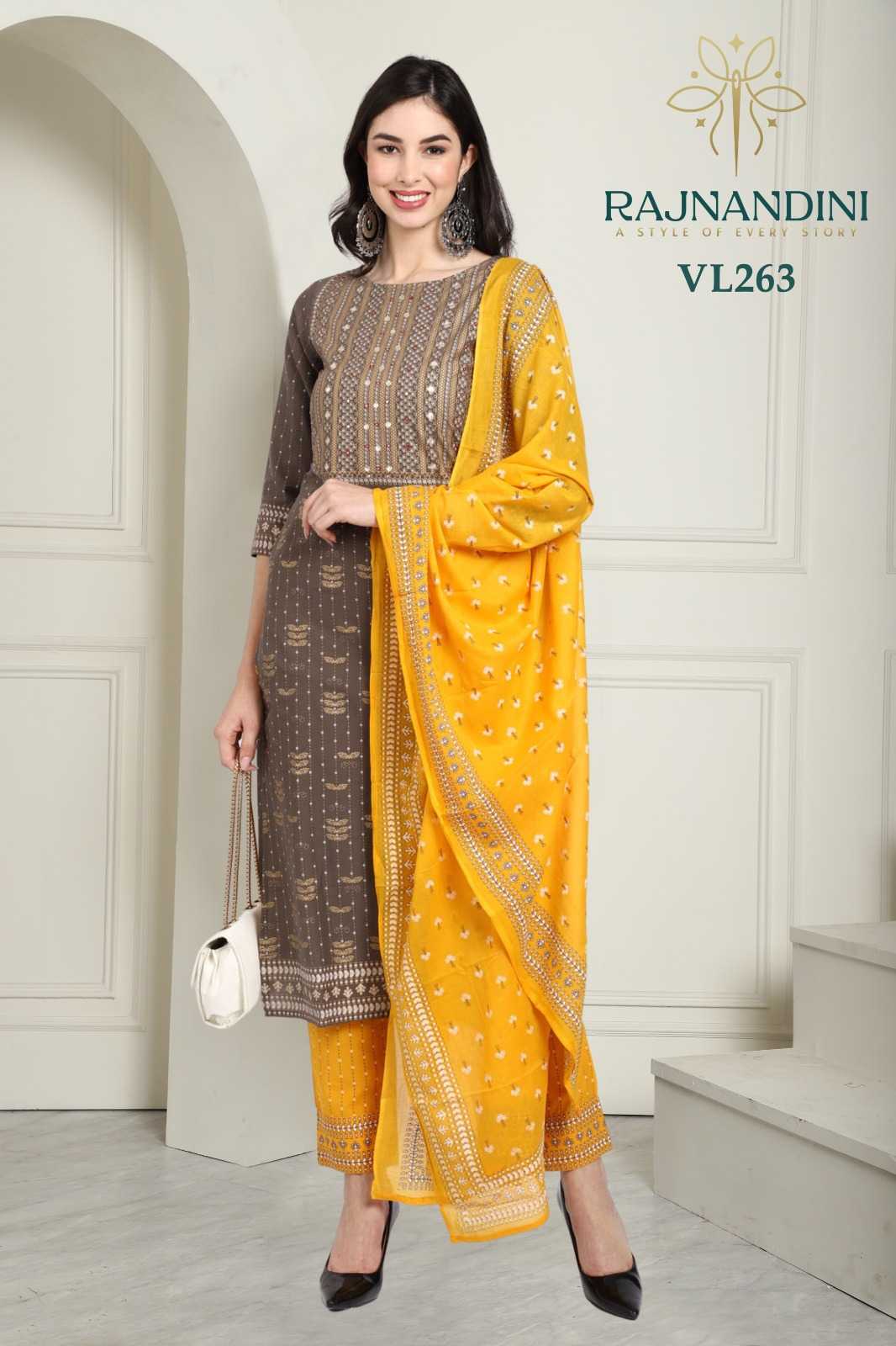 rajnandini presents angel fancy cambric cotton readymade salwar kameez