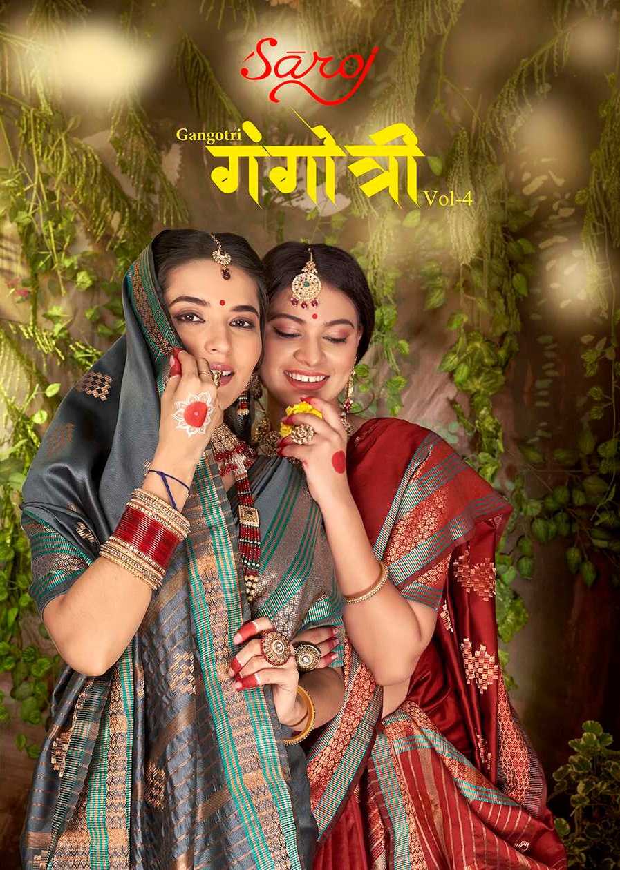 saroj gangotri vol 4 soft silk fancy sarees