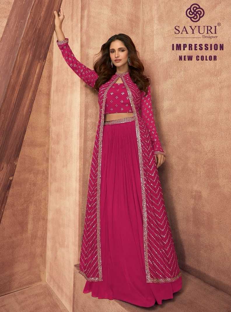 sayuri impression new colors 3 piece set readymade party dress design 
