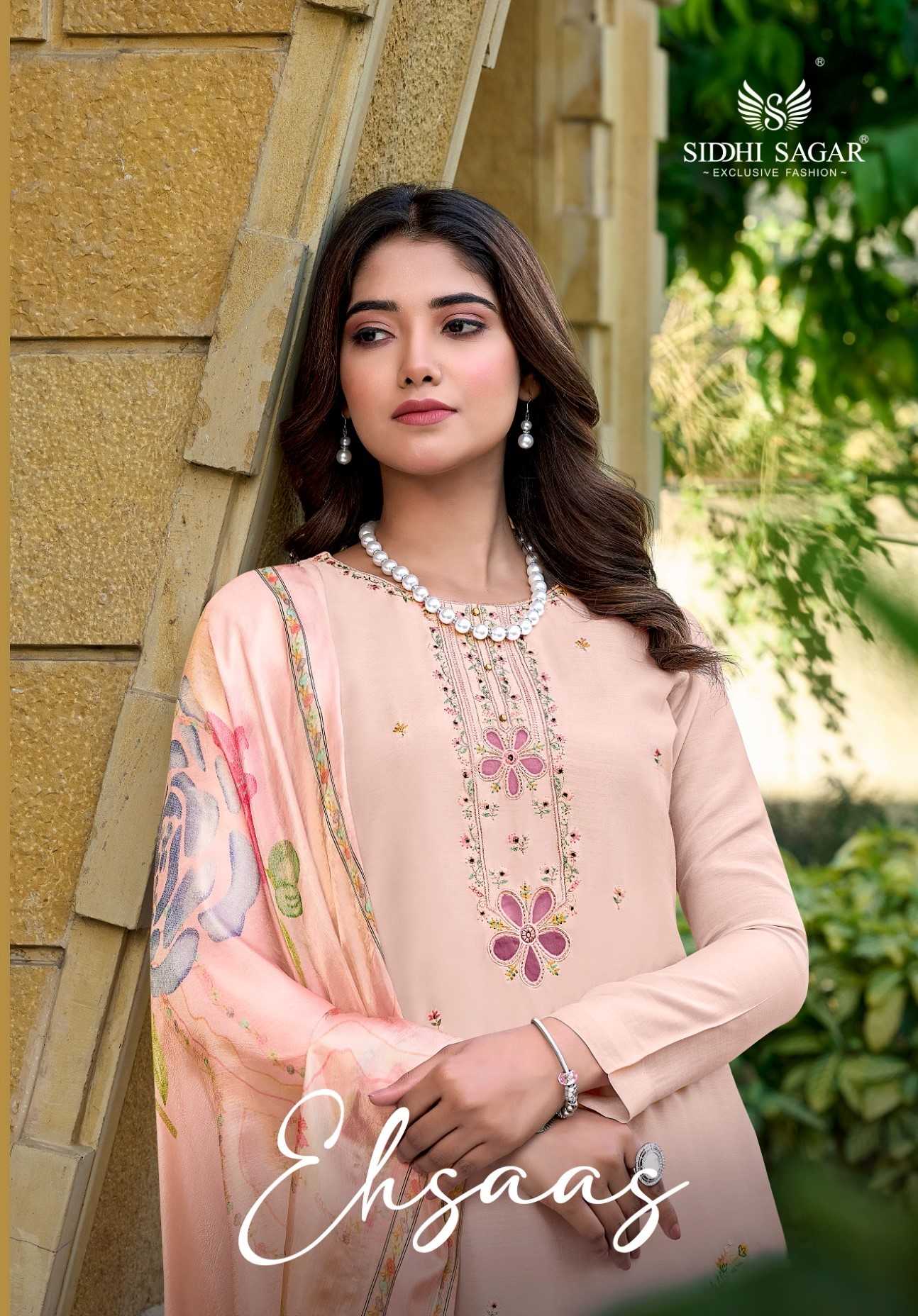 siddhi sagar ehsaas exclusive design musline silk pakistani salwar kameez