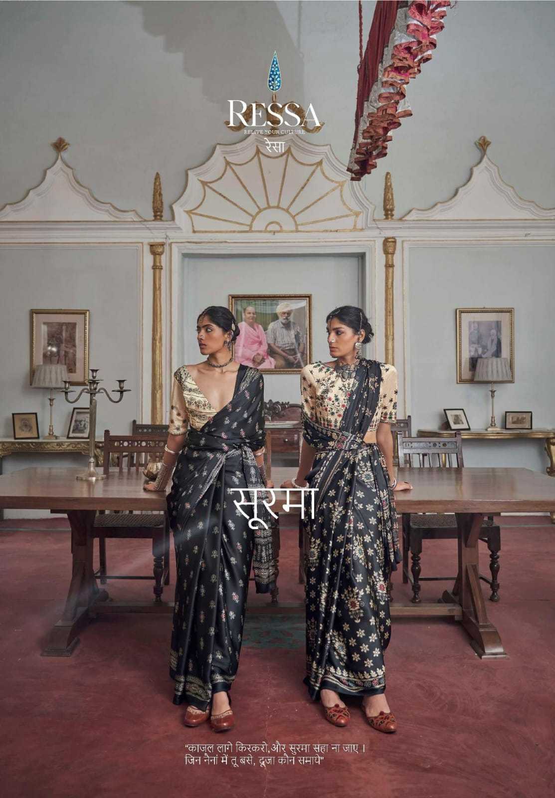 surma by ressa gajji silk festive wear saree online supplier