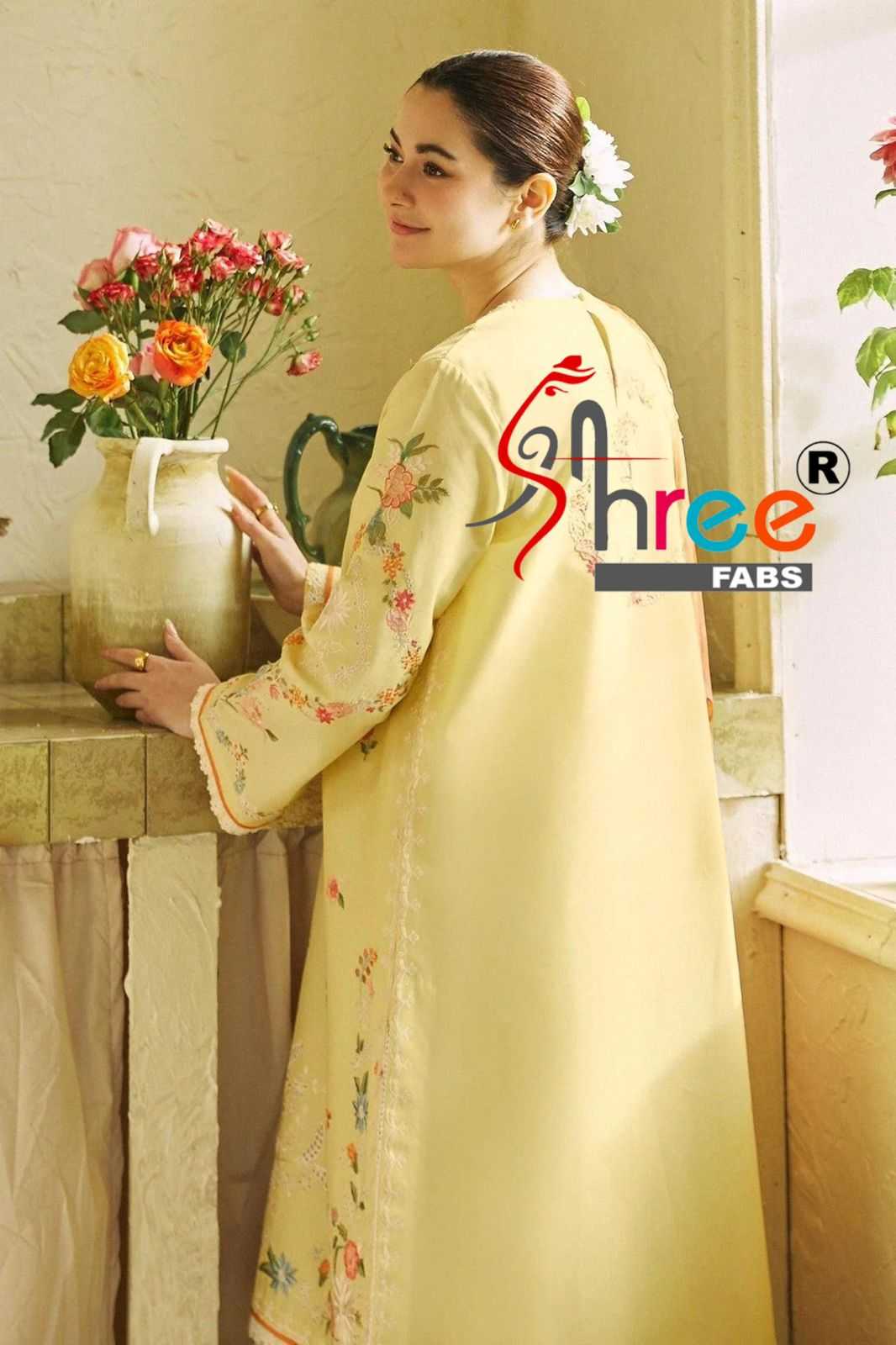 1297 by shree fabs cotton lawn ethnic design pakistani readymade salwar kameez 