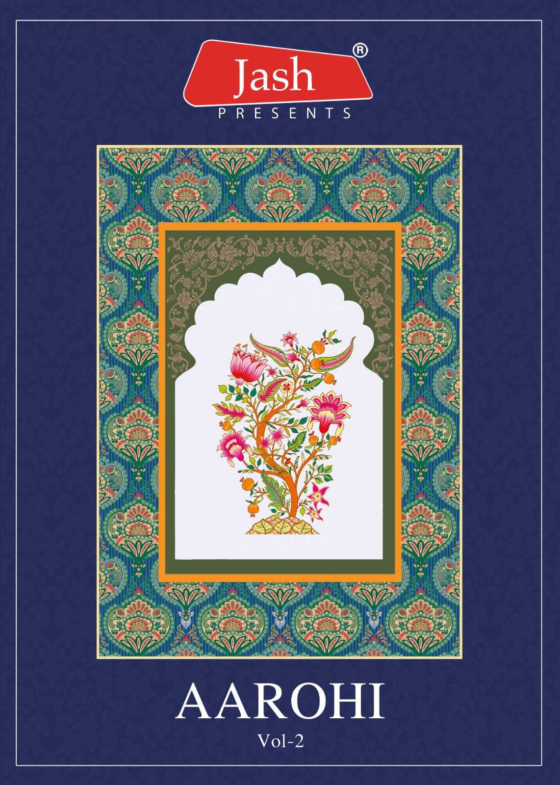 jash aarohi vol 2 cotton readymade elegant look top pant with dupptta 