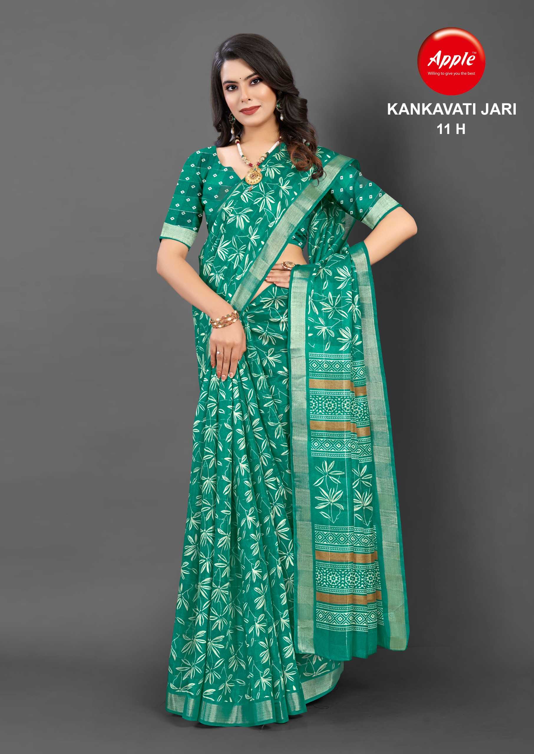 kankavati jari vol 11 by apple fancy daily wear saree wholesaler