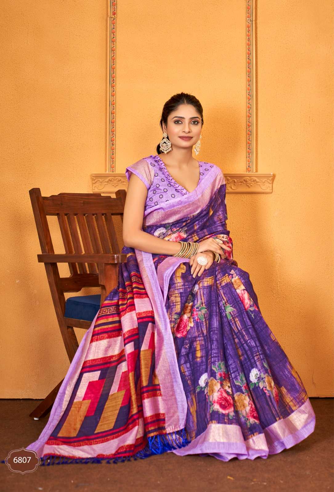 kontina flora vol 1 by vinamra stylish green silk foii prints saree exports 