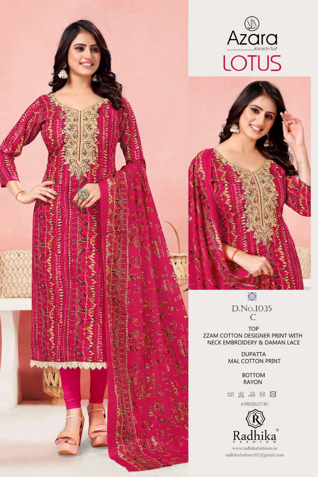 lotus by radhika creation amazing design jam cotton pakistani concept 3pcs dress
