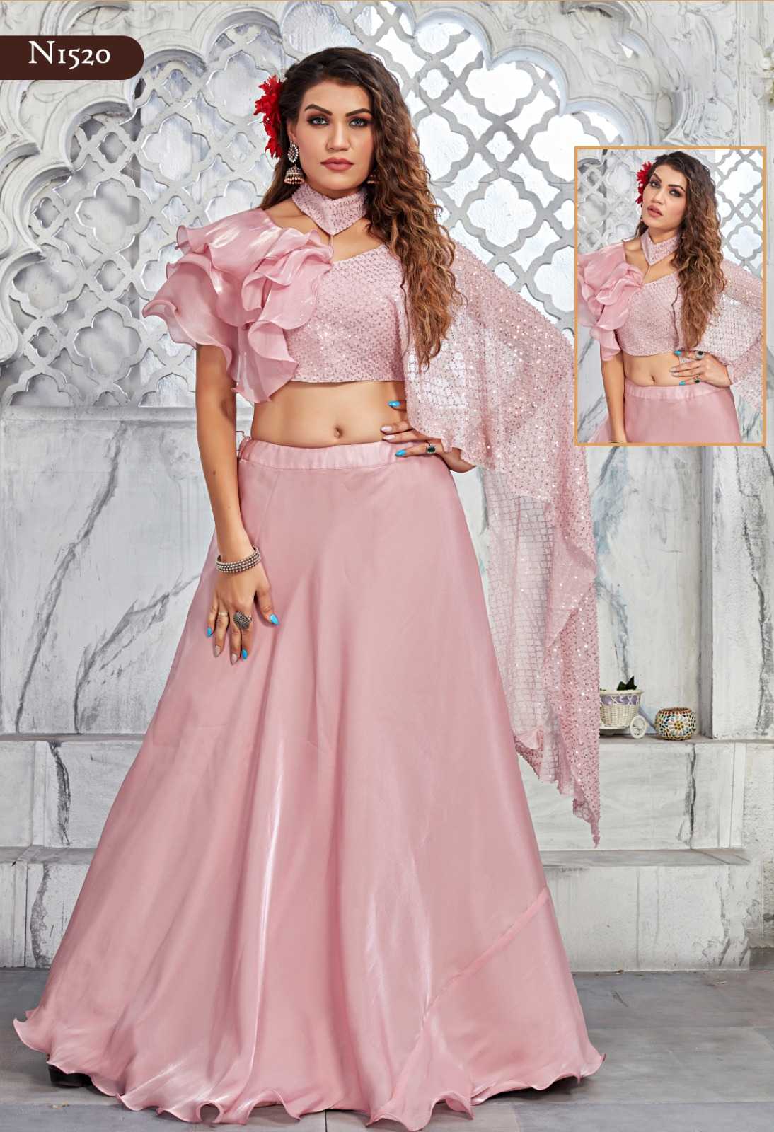 nimaya dhravini by mahotsav party wear stylish premium lehenga with blouse 