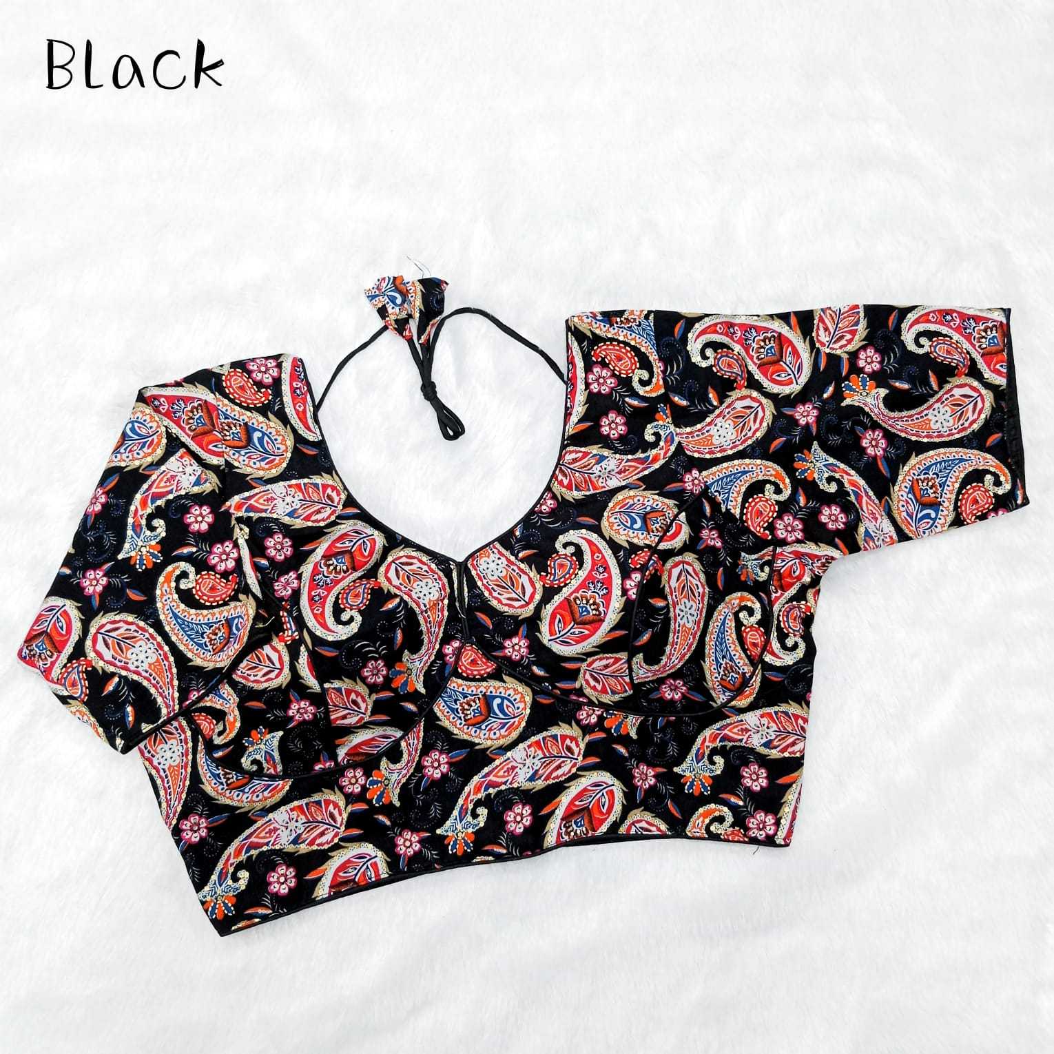 pr kalamkari vol 1 fancy rayon cotton comfortable readymade stylish blouse collection