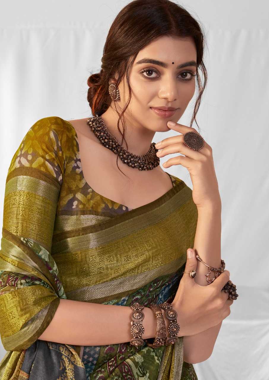 pr kavira latest colour addition chanderi with jacquard  border saree