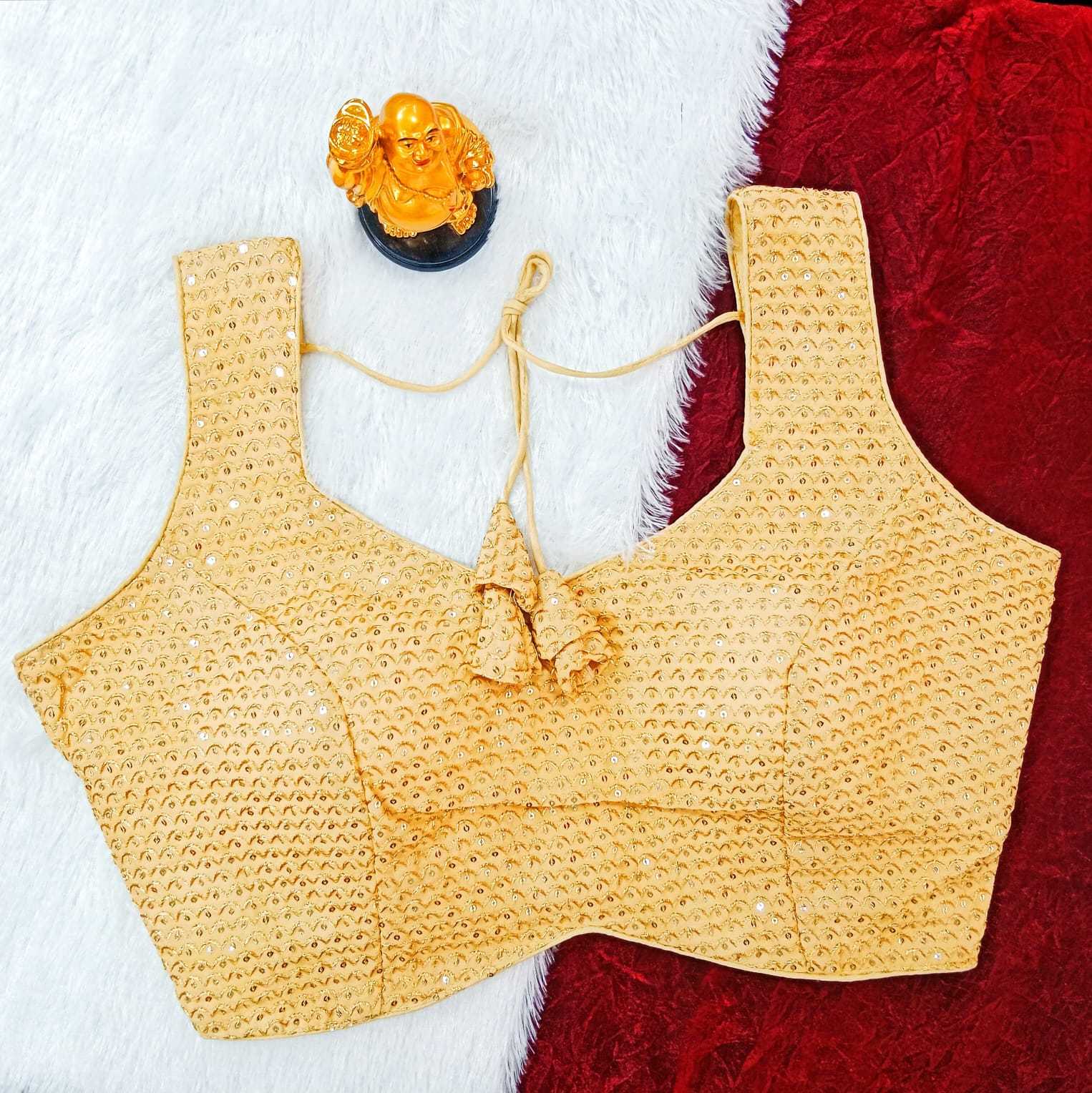 pr new chand jari & sequence design beautiful readymade blouse