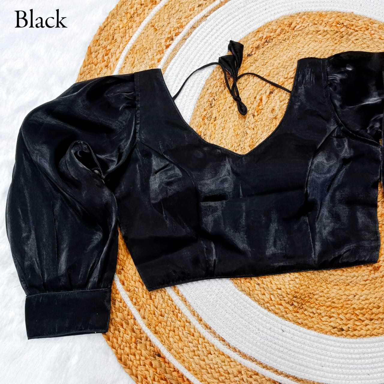 pr zimmy choo vol 1 fancy organza fully stitch festive wear designer blouse 