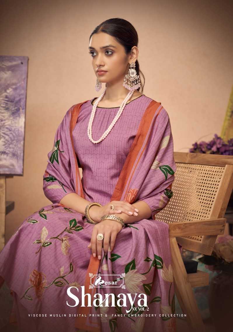 shanaya nx vol 2 by kesar new launch muslin digital print pakistani salwar kameez 