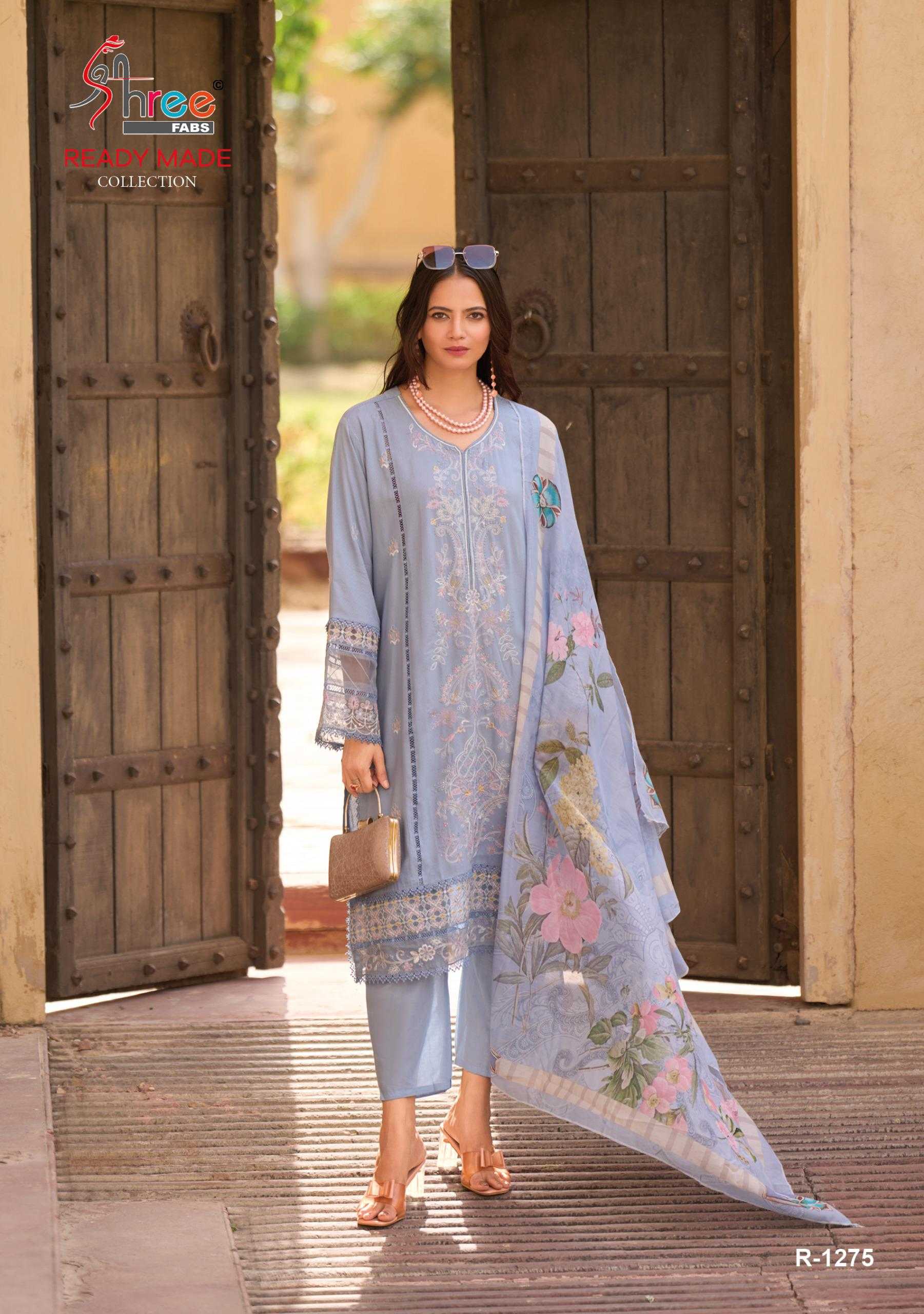 shree fabs 1273 latest design readymade lawn cotton classic look pakistani salwar suit