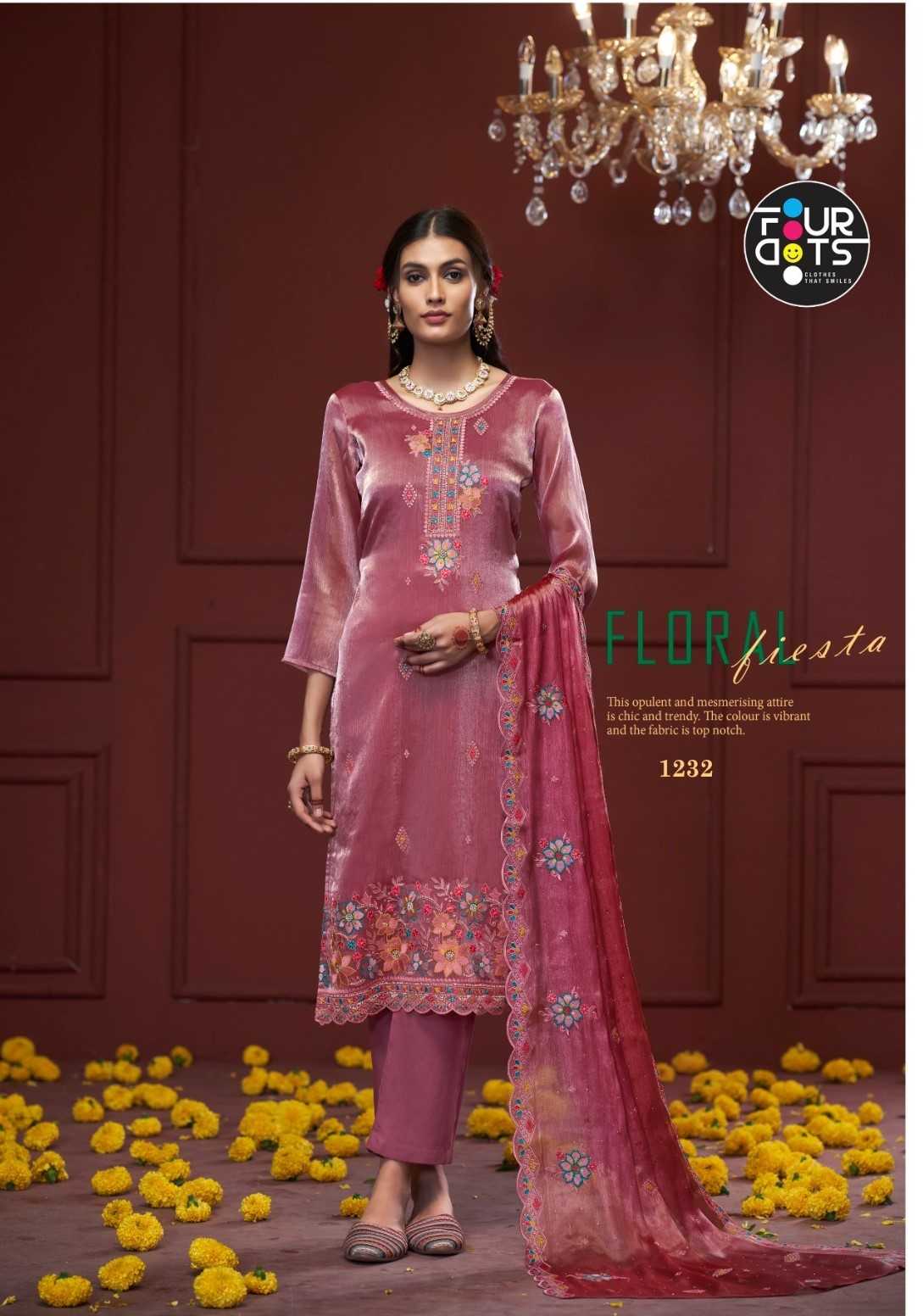 avanti by fourdots berbery silk traditional wear dress material