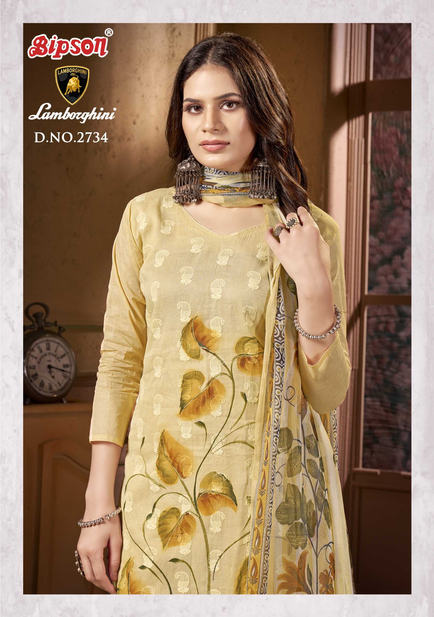 bipson prints present lamborghini 2734 casual wear salwar kameez supplier