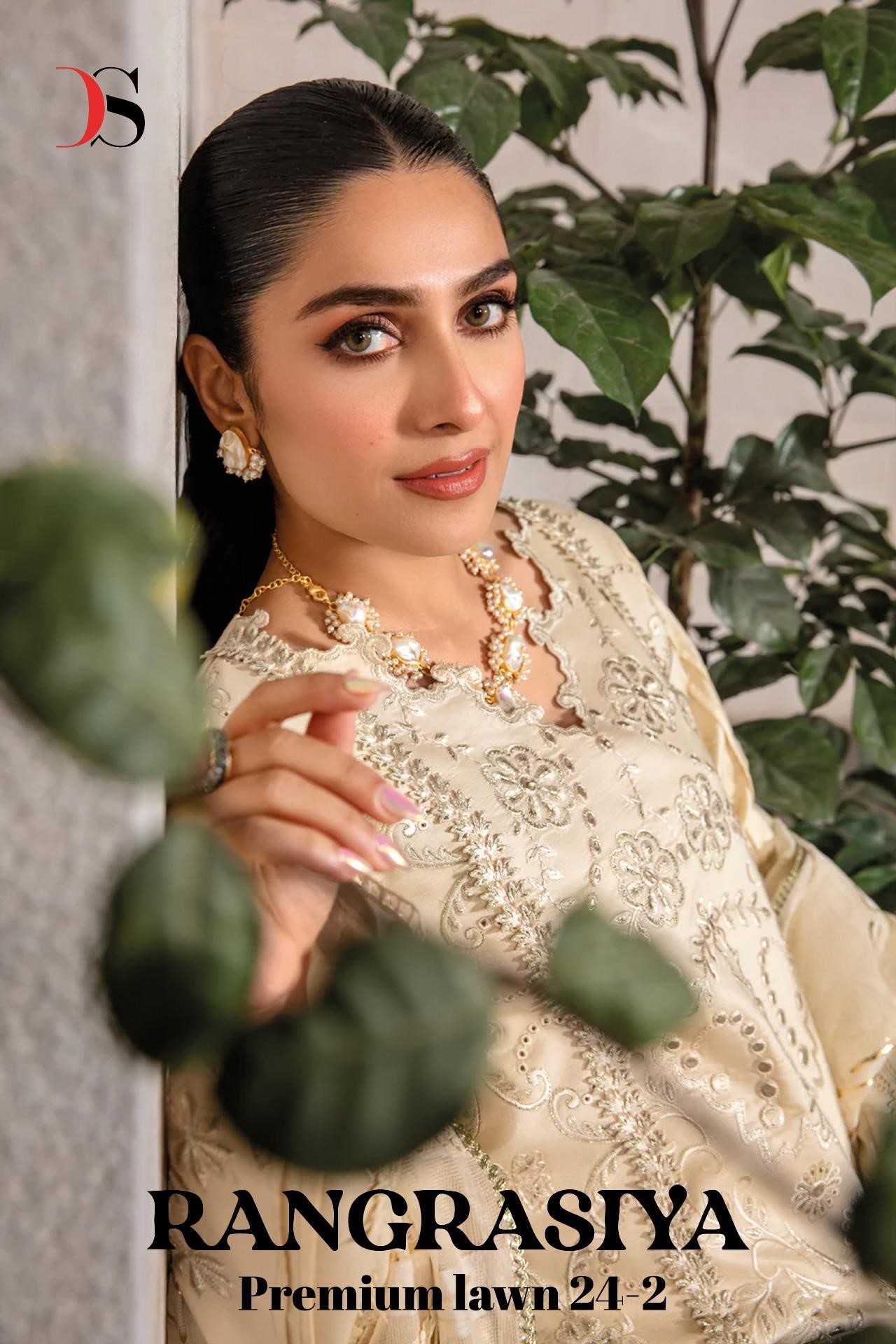 deepsy rangrasiya premium lawn 24 vol 2 new design modern pakistani dress