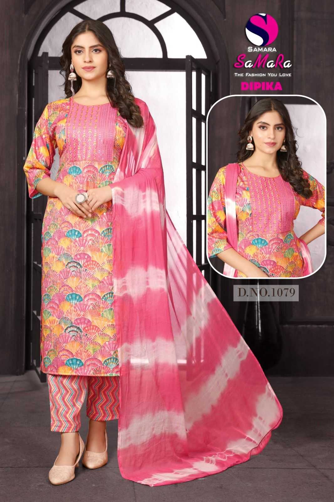 dipika vol 10 by samara capsule print readymade casual wear 3pcs dress