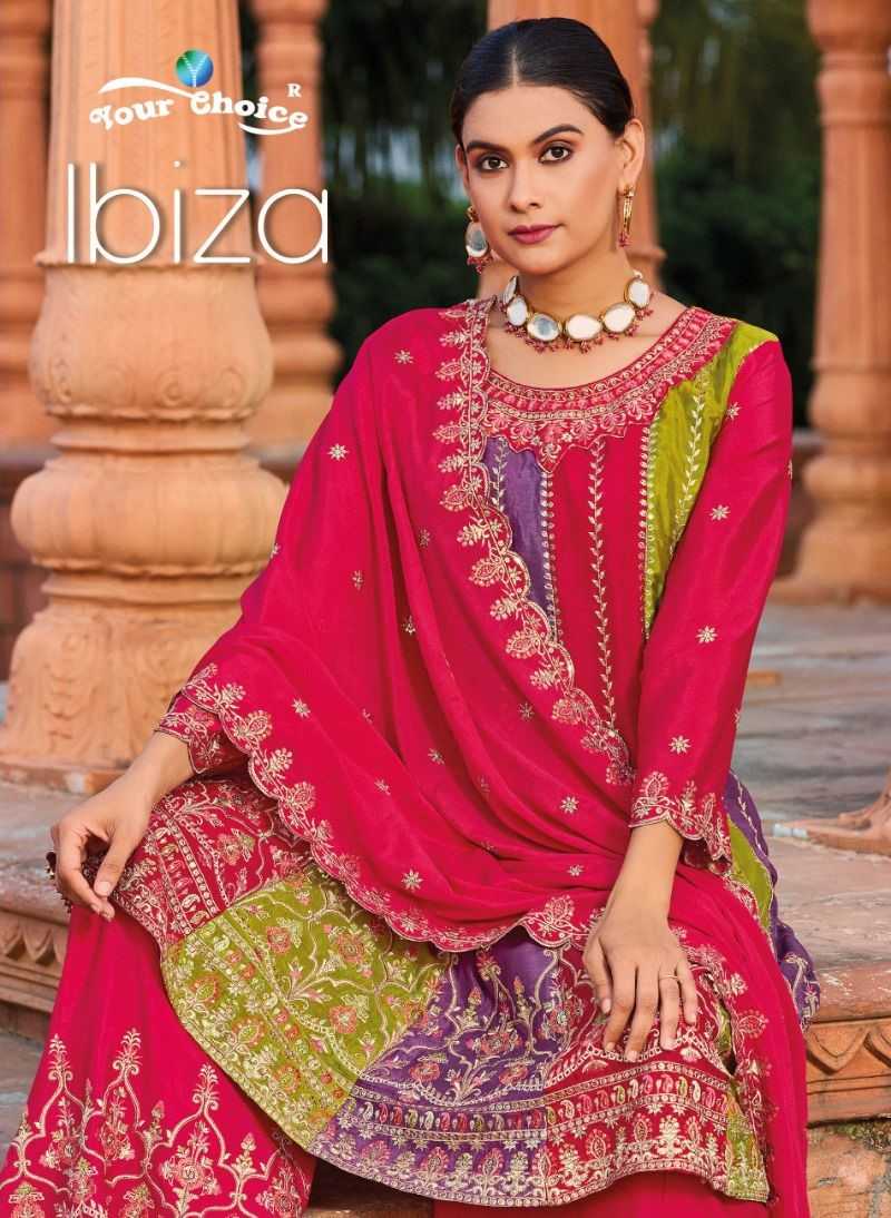 ibiza by your choice chinon awesome colours full stitch pakistani 3pcs dress