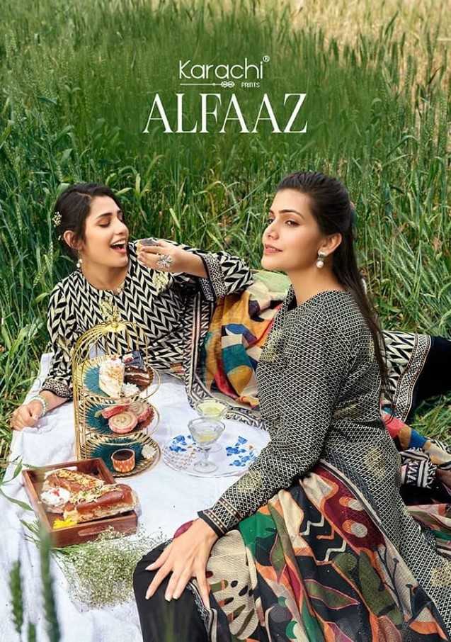 kesar karachi alfaaz digital printed pretty look 3pcs salwar suit