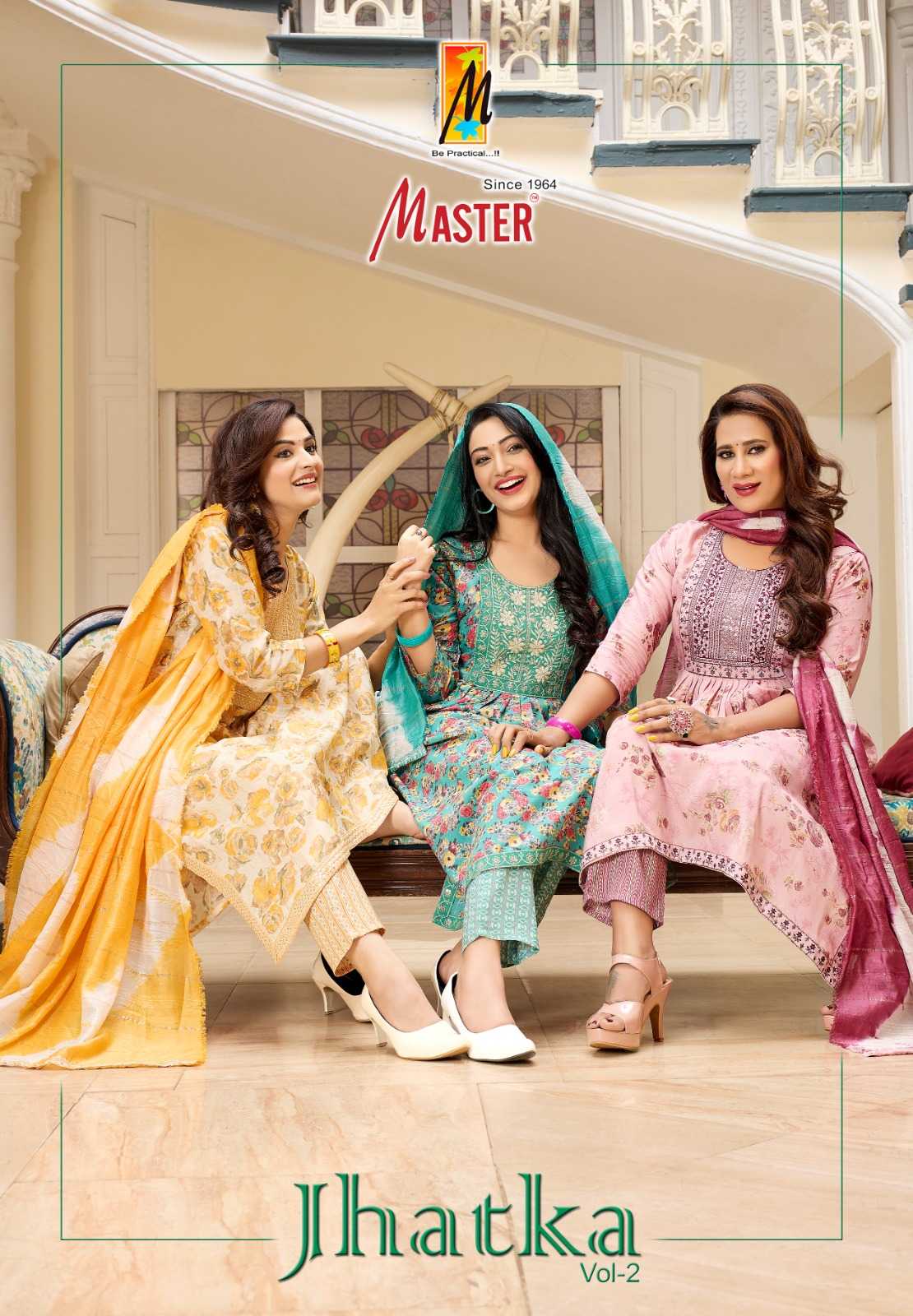 master jhatka vol 2 fancy casual wear capsule print full stitch salwar suit 
