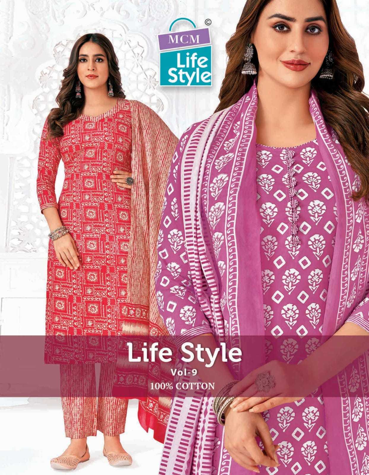 mcm lifestyle life style vol 9 attractive colour cotton print big size readymade ladies dress