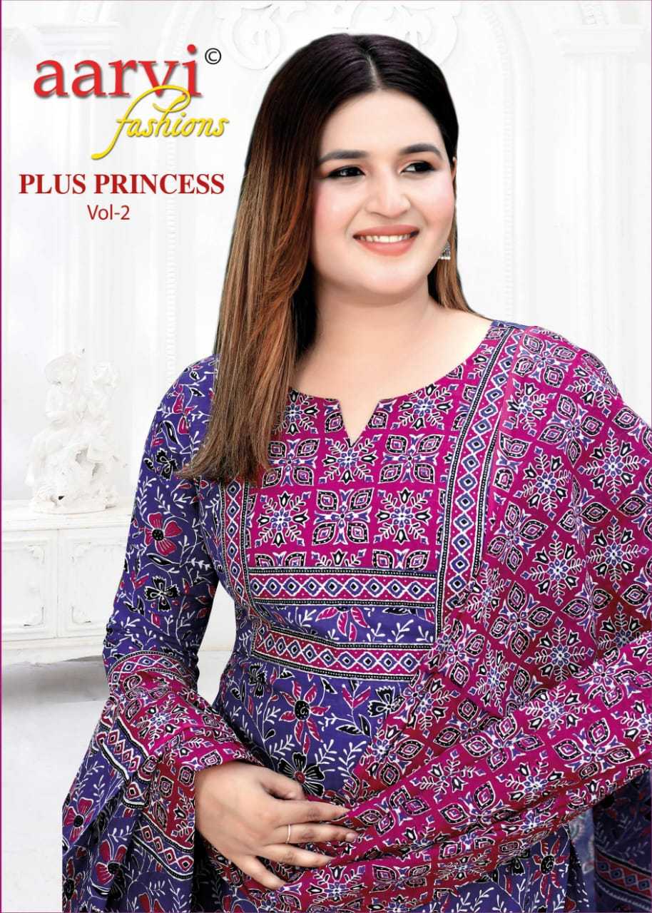 plus princess vol 2 by aarvi fashion cotton big size readymade dress