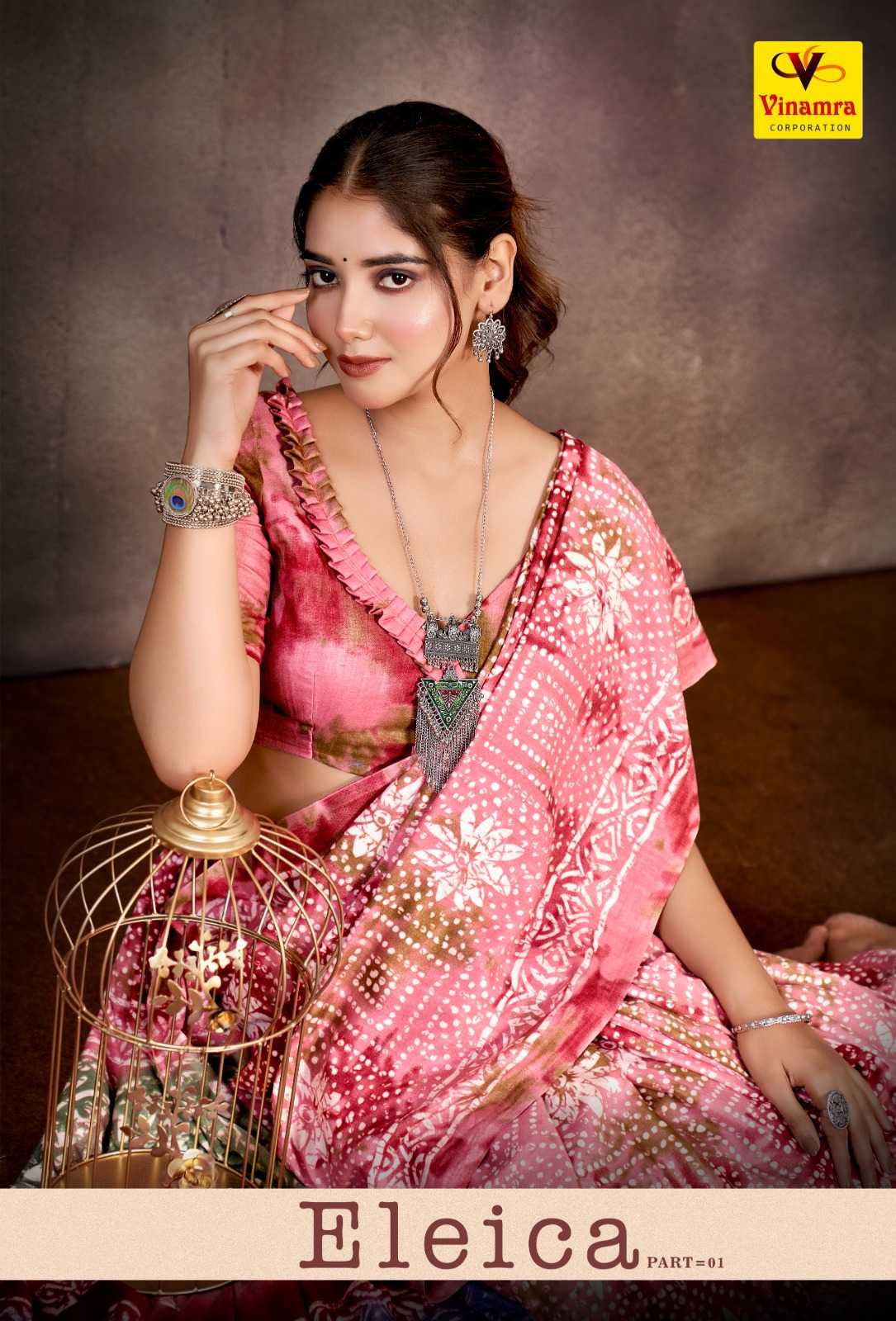 pr eleica vol 1 by vinamra collam patta daily wear saree wholesaler 