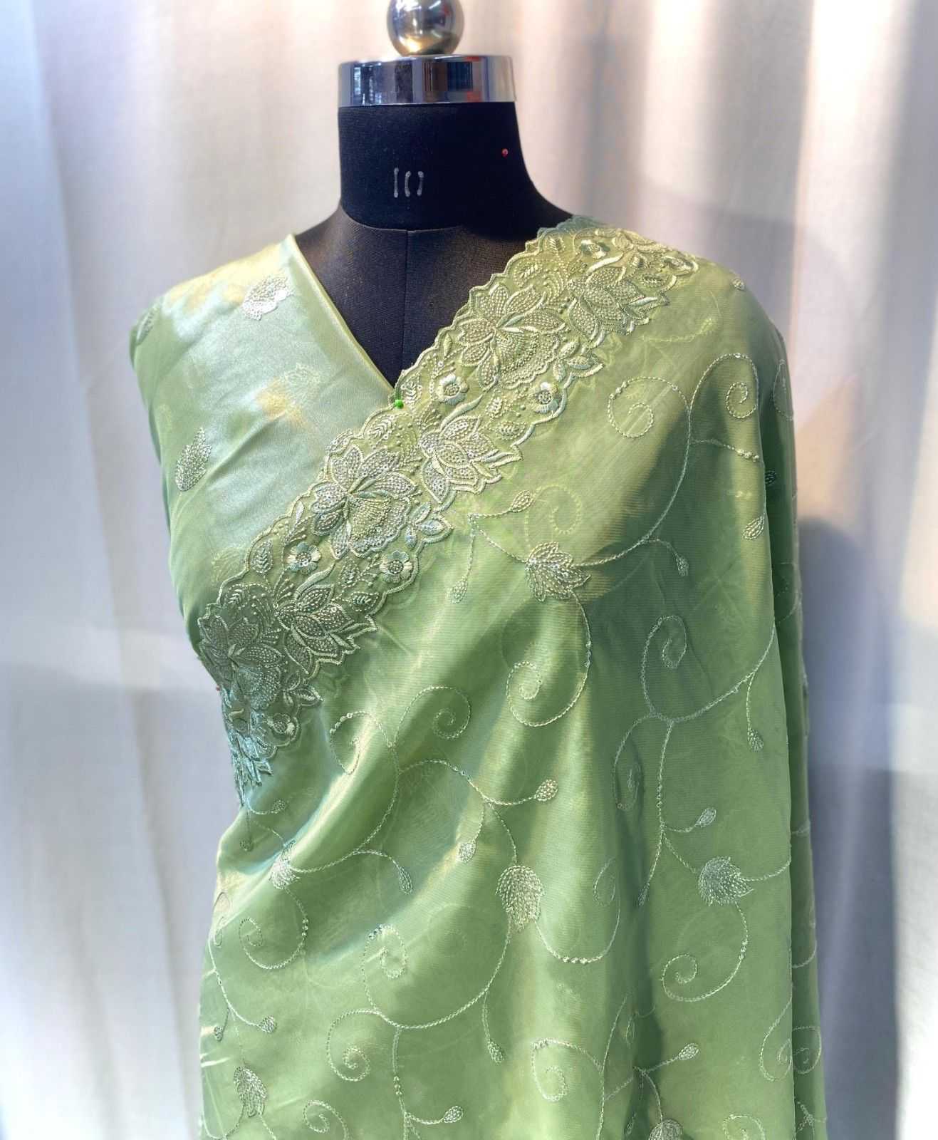 pr kc 3003 embroidery pattern party wear silk saree