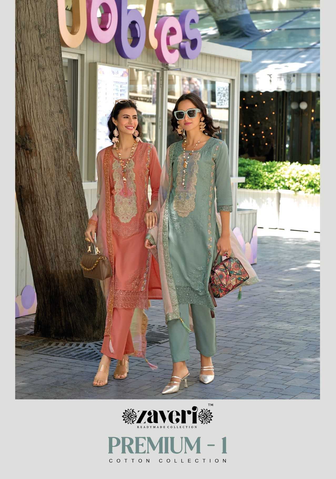 premium vol 1 zaveri fashionable design fully stitch pakistani 3pcs dress