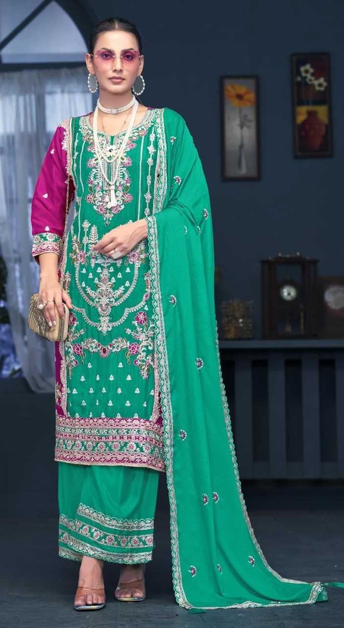 ramsha 1178 most beautiful chinon bollywood style pakistani fully stitch dress 