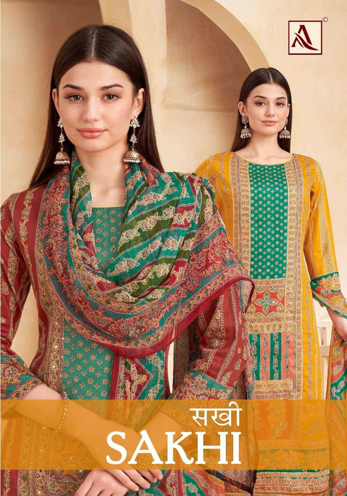 sakhi by alok zam cotton designer print modern pakistani dress material 