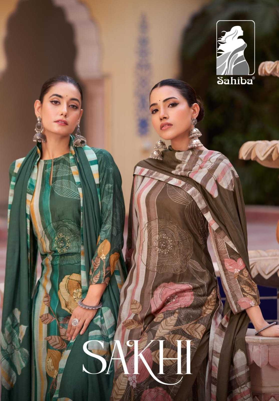 sakhi by sahiba unique colours muslin print pakistani salwar kameez 