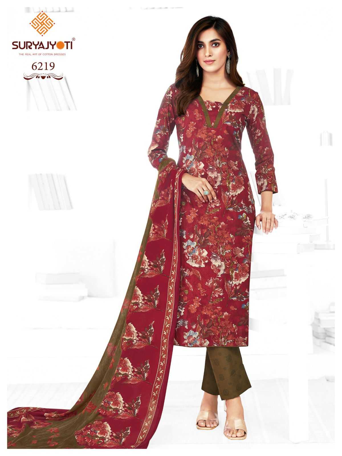 suryajyoti trendy cotton vol 62 full stitch fashionable big size 3pcs suits