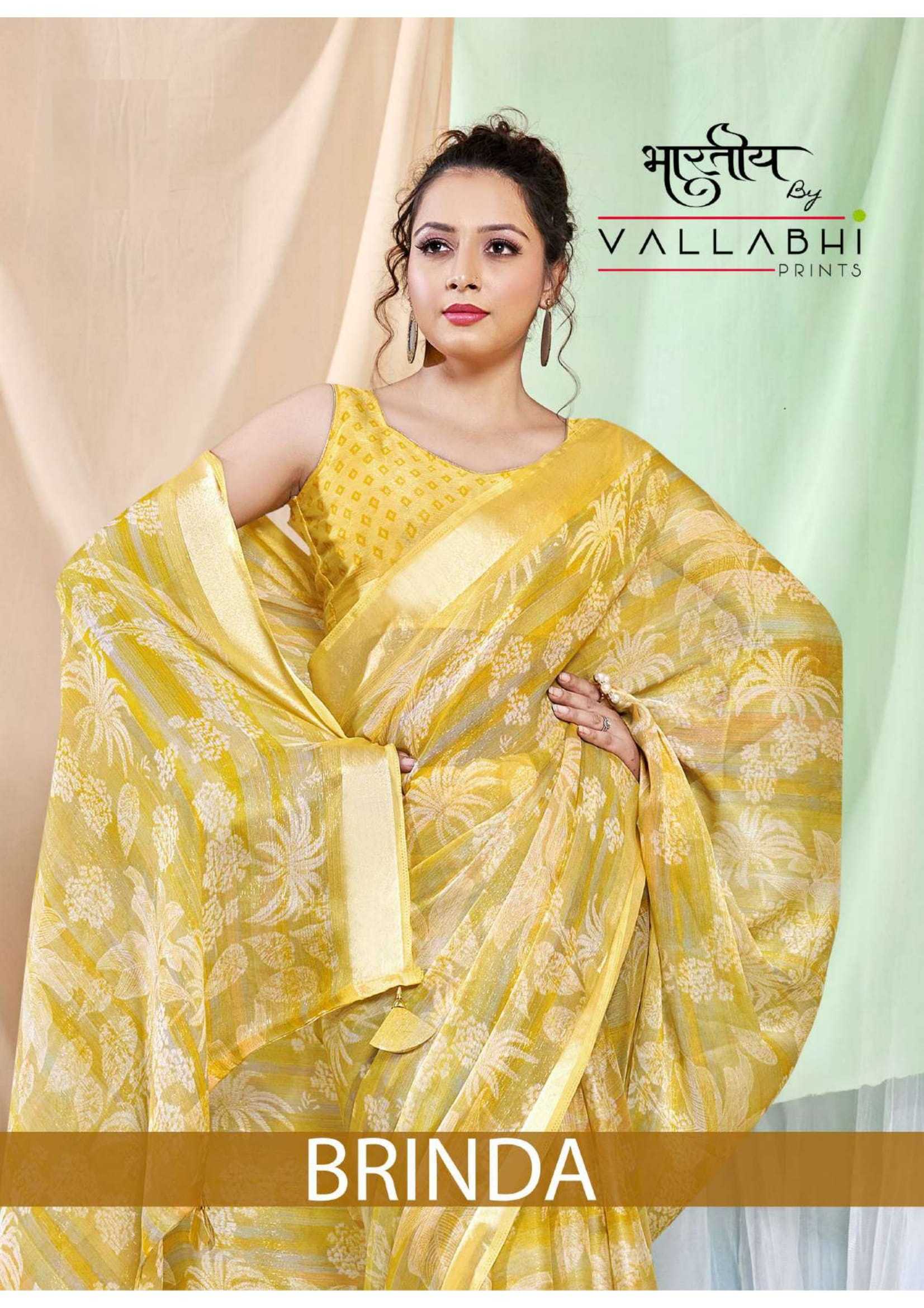 vallabhi prints brinda georgette fancy printed saree