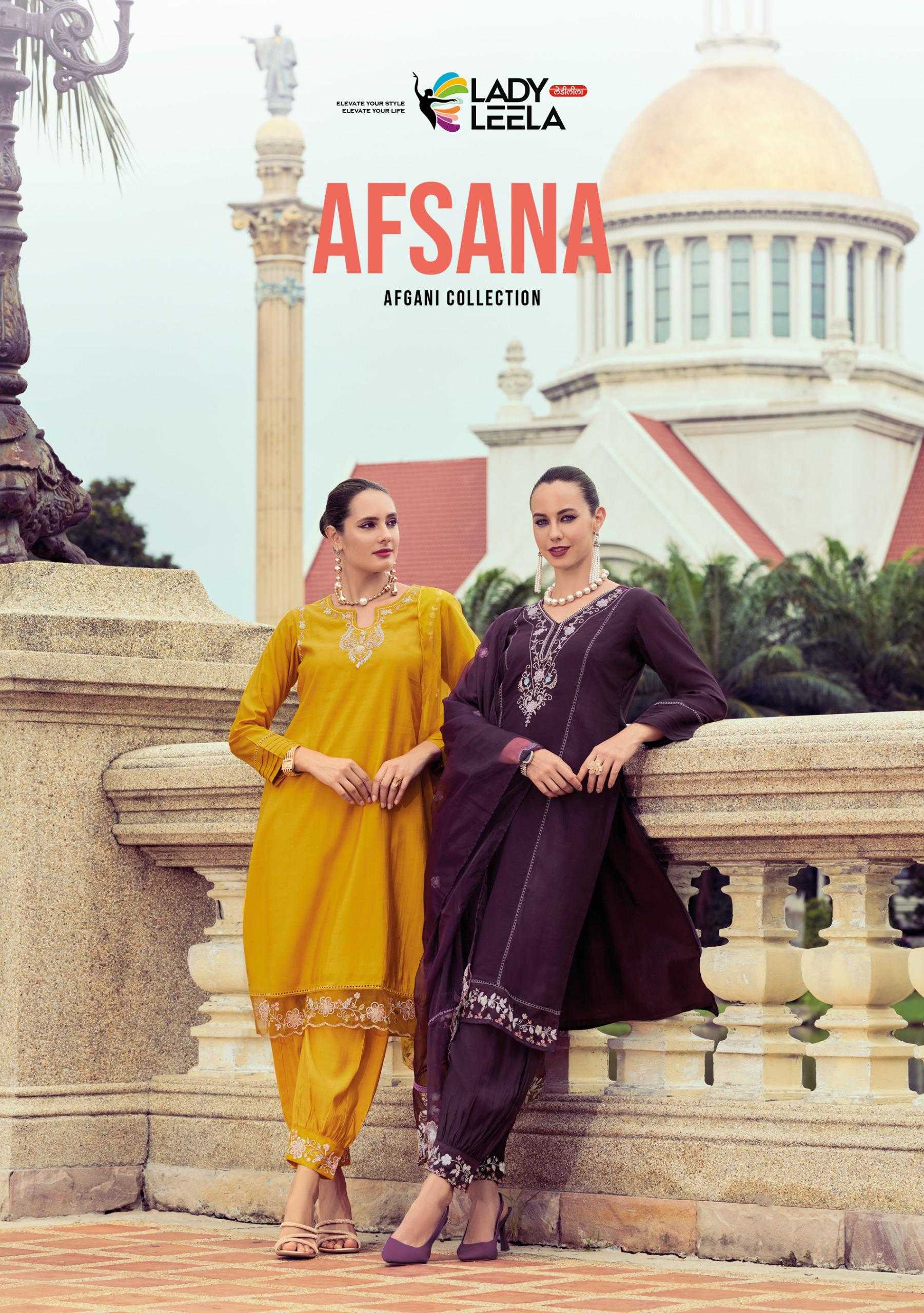 afsana by lady leela daman work viscose silk fullstitch suits online