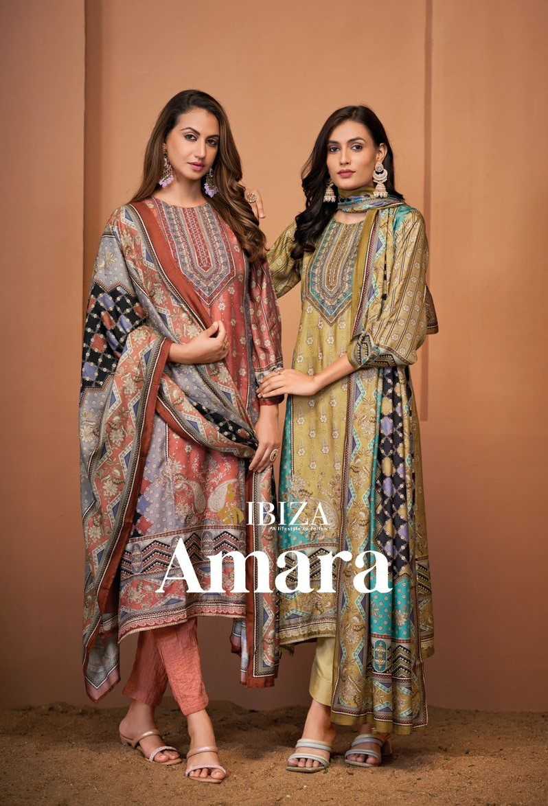 amara by ibiza digital printed muslin comfortable salwar suits 