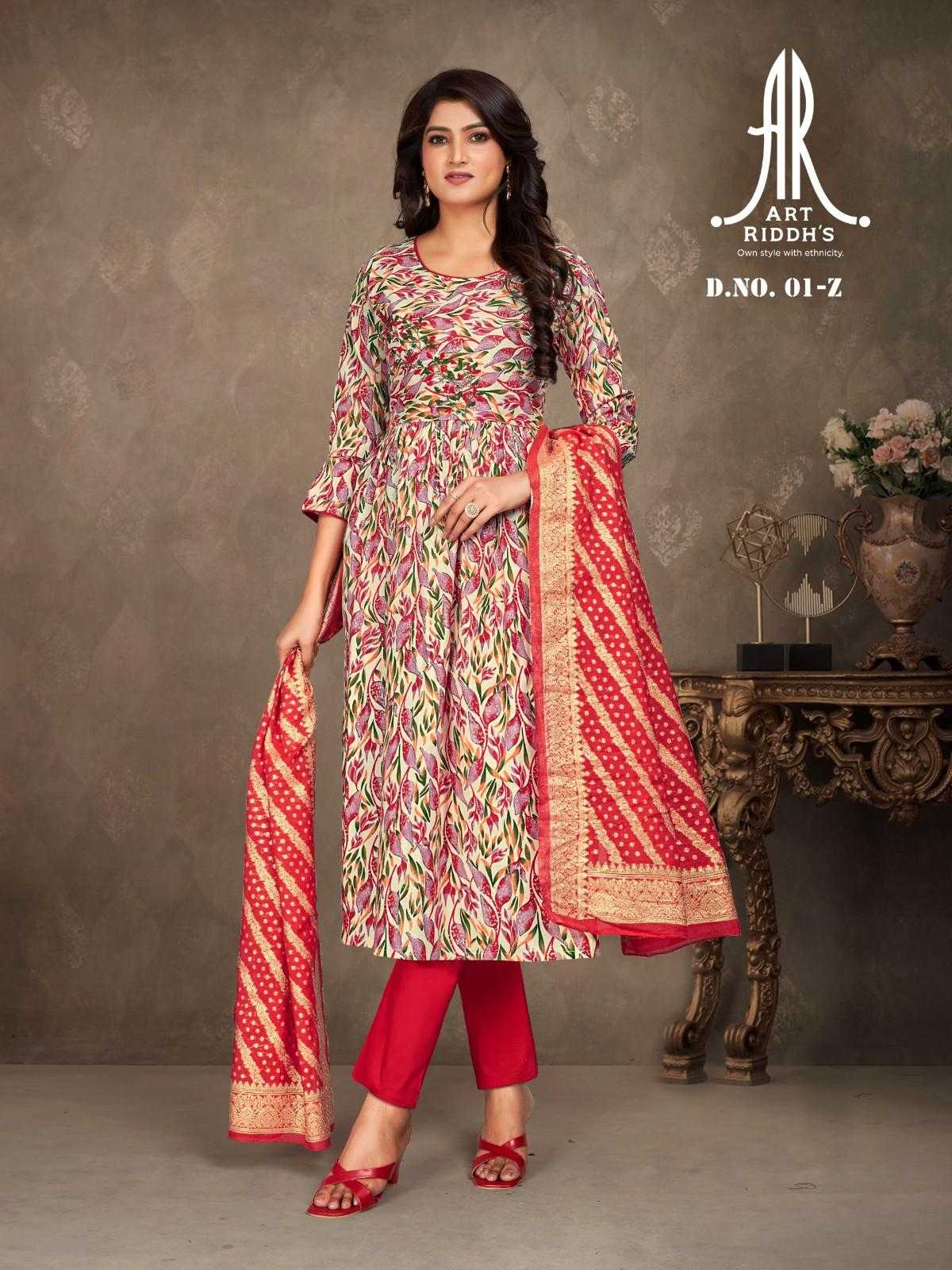art riddhs nyra cotton readymade women indian salwar kameez set
