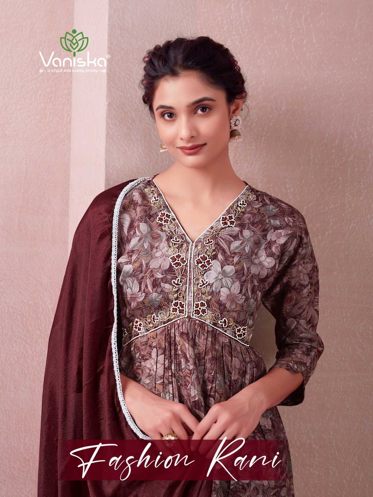 colourpix fashion rani hit design readymade model chanderi kurti pant with dupatta