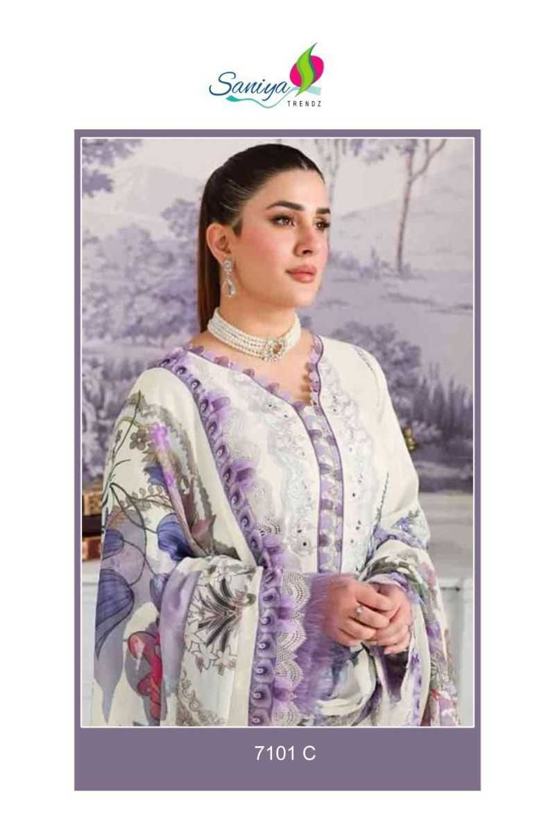 jade 7101 by saniya trendz chikankari embroidery pakistani cotton suits
