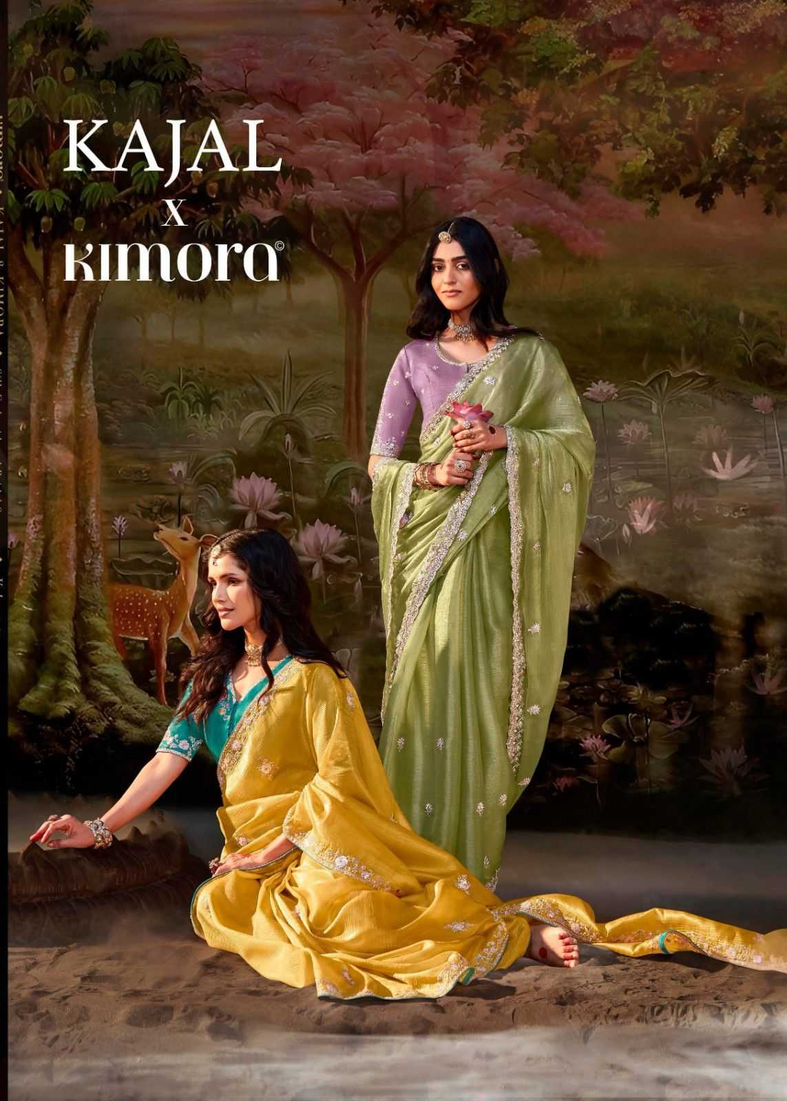 kajal vol 15 5341 to 5355 by kimora latest party wear saree for women