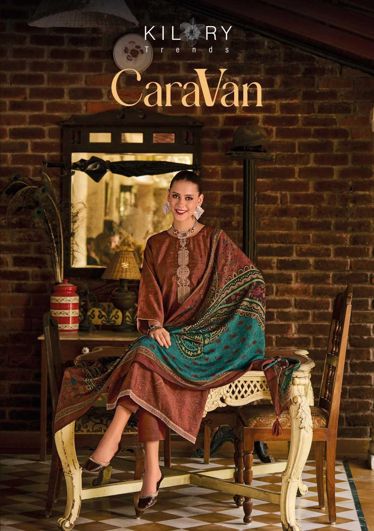 kilory trendz caravan viscose musline unstitch modern salwar kameez