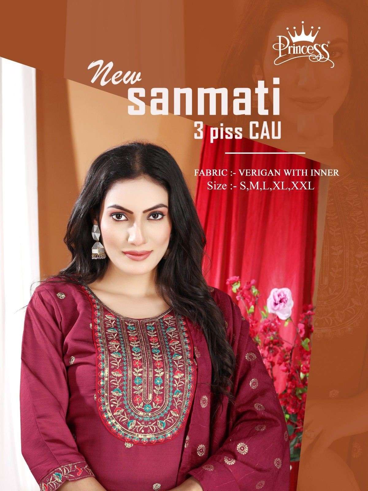 new sanmati by princess vetican readymade classic 3pcs dress 