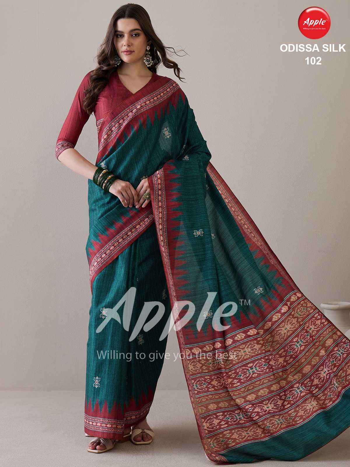 odissa silk vol 1 by apple cotton silk daily wear saree wholesalers 