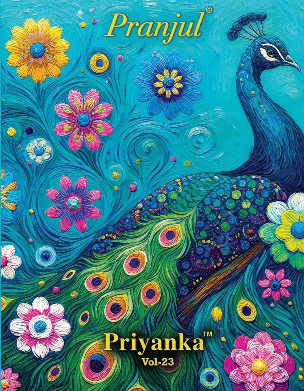 priyanka vol 23 by pranjul trendy cotton readymade suits 