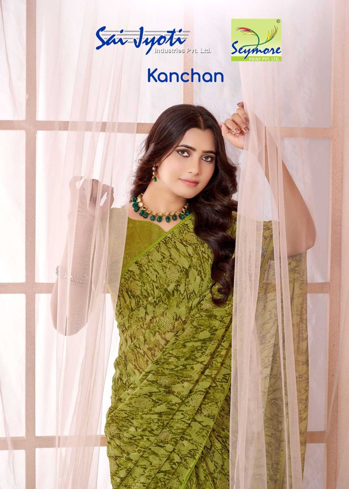 seymore Print kanchan vol 3 georgette colourful women saree