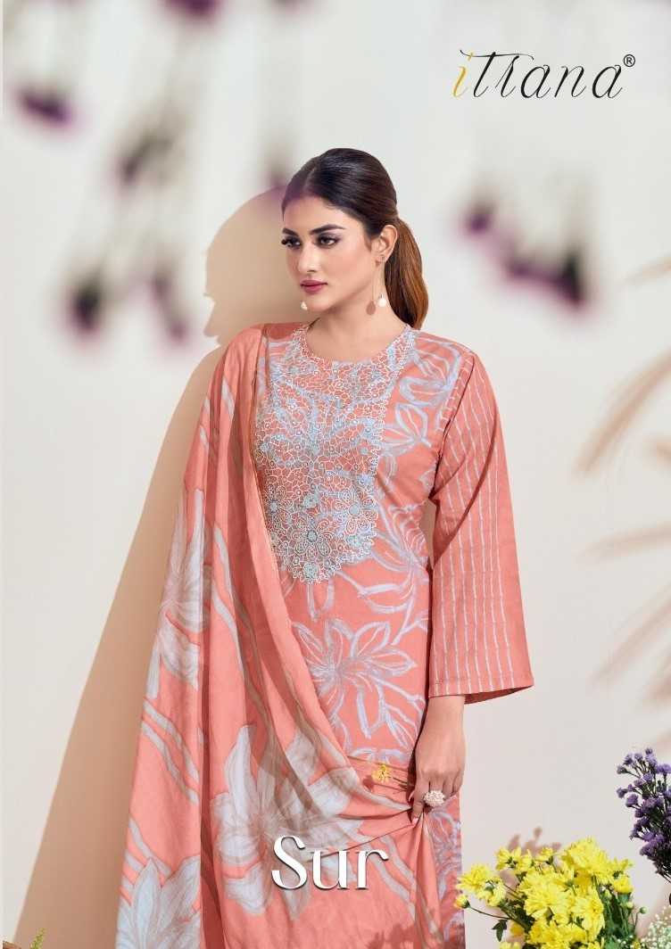 sur by sahiba itrana digital print organza silk cotton 3pcs suits 