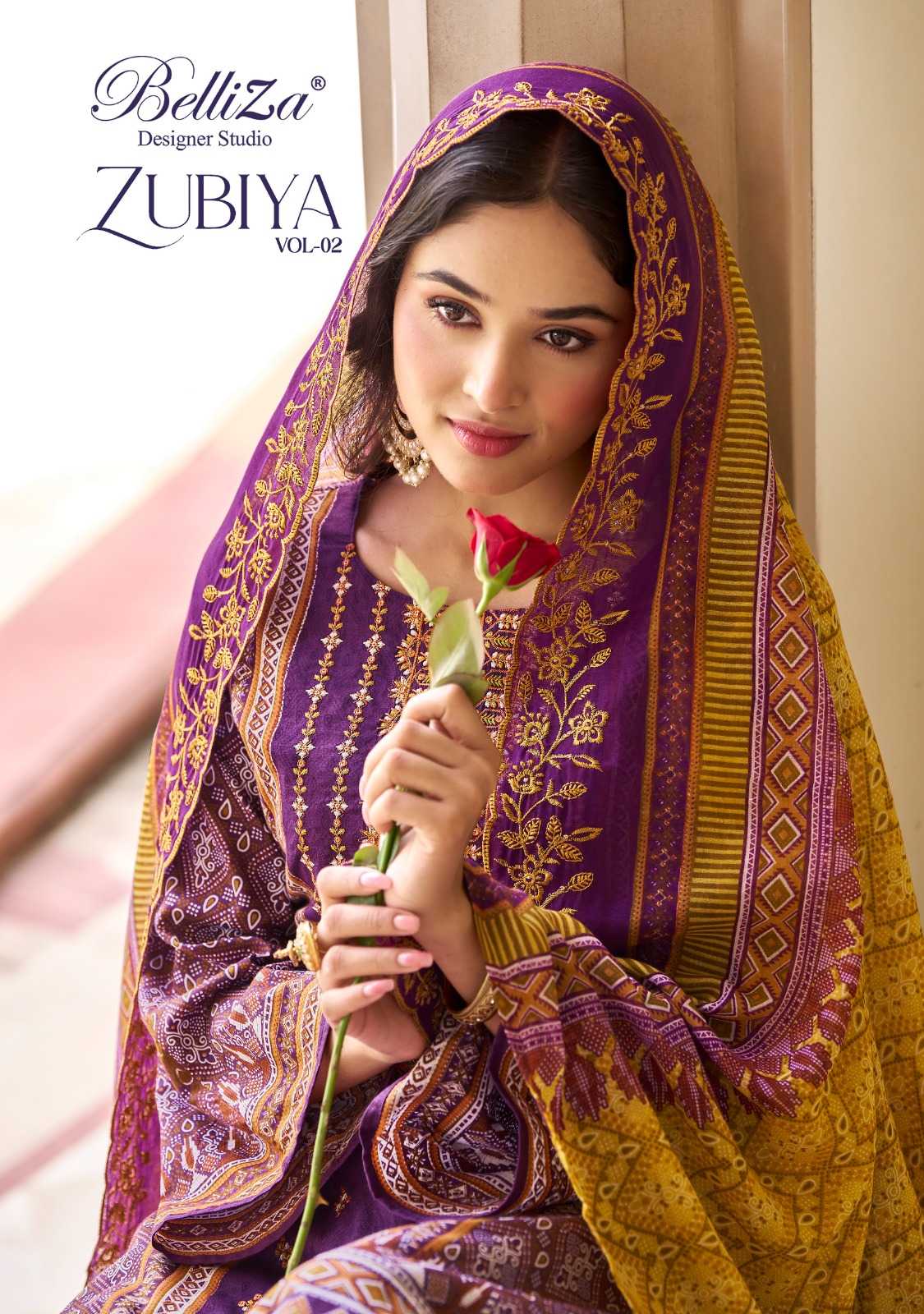 belliza designer zubiya vol 2 cotton readymade big size pakistani 3pcs dress