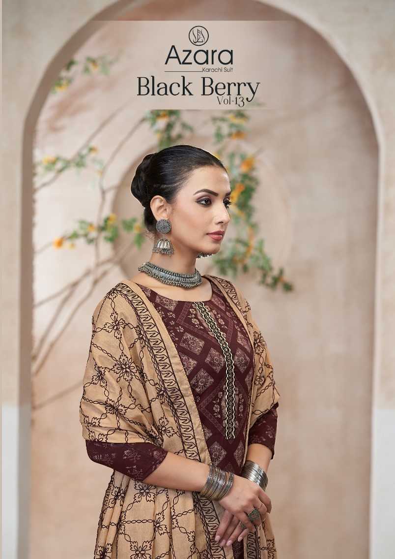 black berry vol 13 by azara radhika cotton print classic salwar suit 